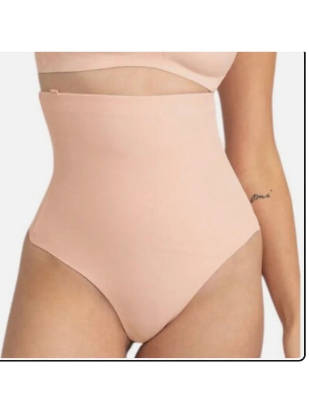 Honeylove Super Power Thong Rose Shapewear Sculpt, 1X Plus